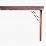 Dining table folding brown