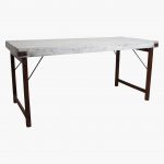 Dining table folding white