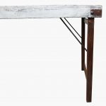 Dining table folding white