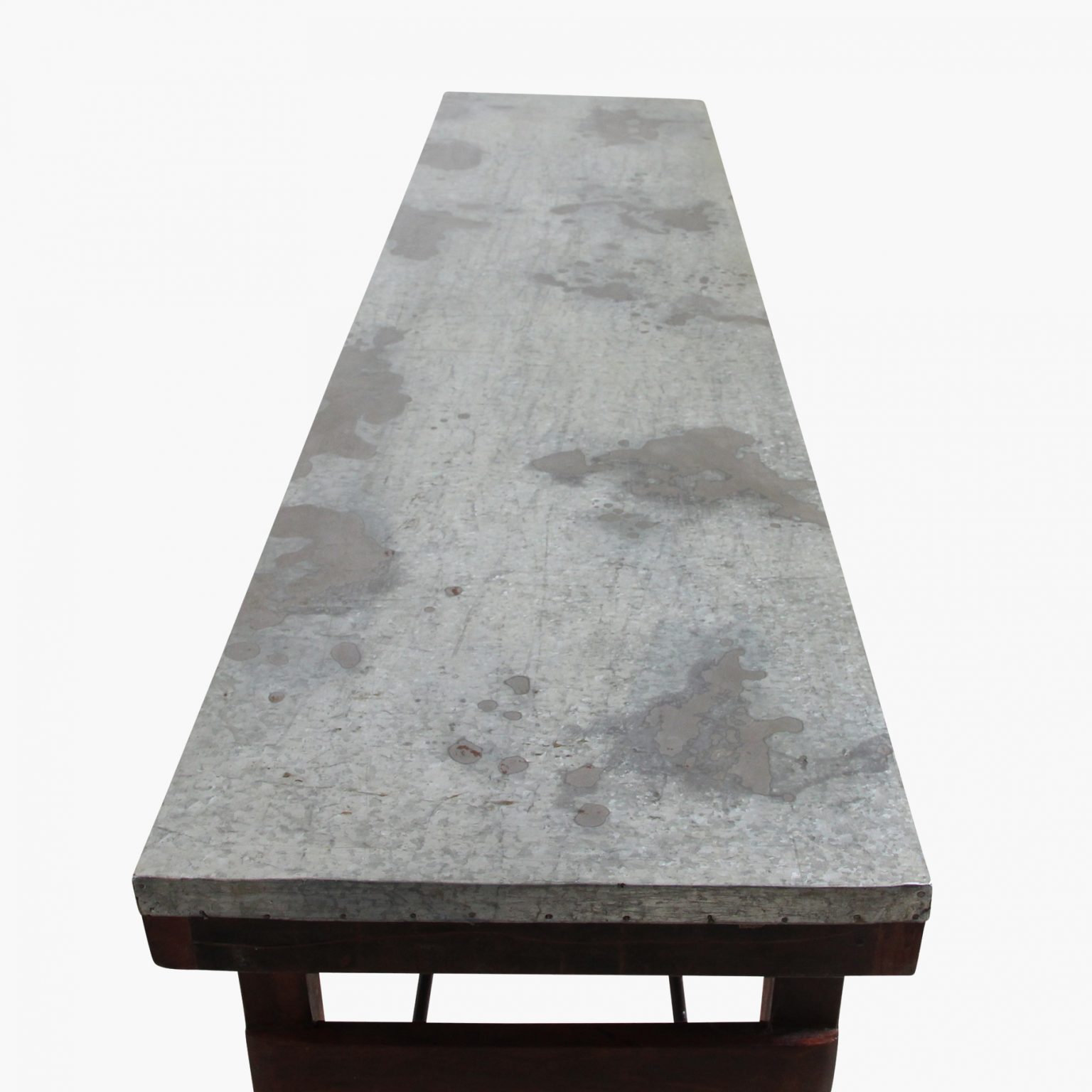Console tafel met zinken top opklapbaar - Afbeelding 8