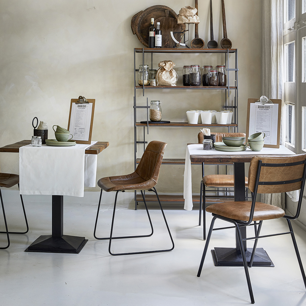 Freya teak dining chair cream