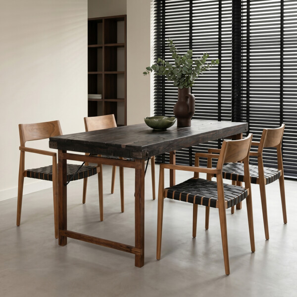 Eettafel zwart opklapbaar