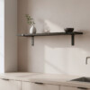 Factory black wall shelf 80 cm