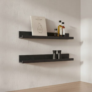 Factory zwarte smalle wandplank