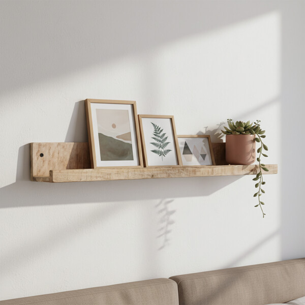 Vintage mango wall shelf small