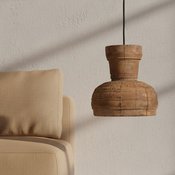 Houten hanglamp