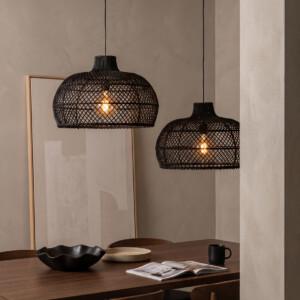 LIRA00901B_71 Maze hanglamp zwart L