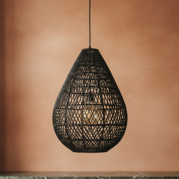 Maze hanglamp Drop zwart
