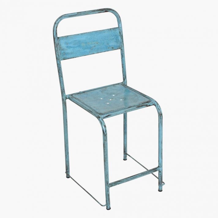 Ijzeren stoel 'Java' lichtblauw