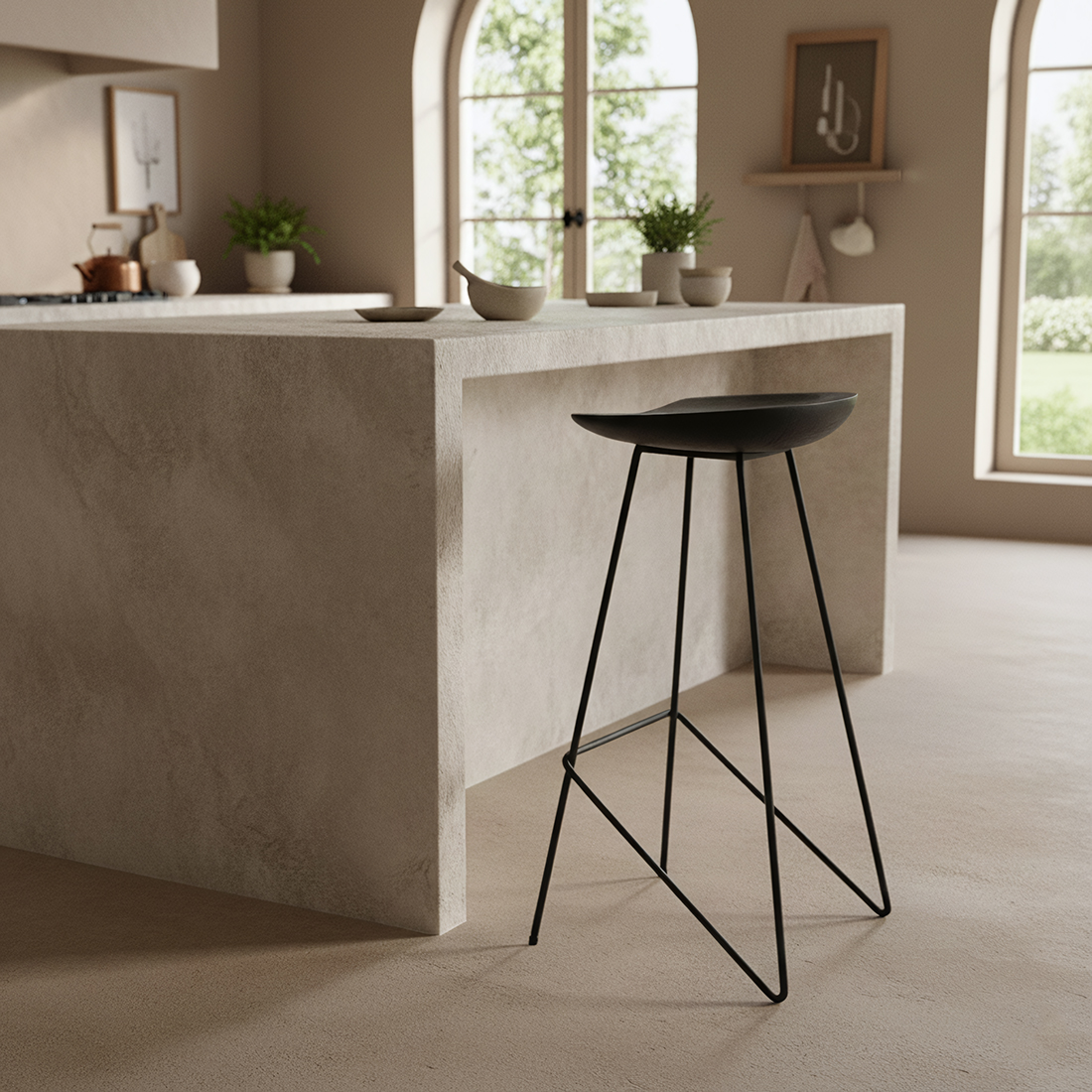 Loft bar stool black