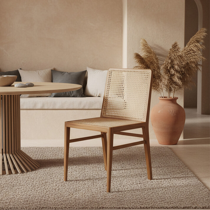 Nova dining chair natural