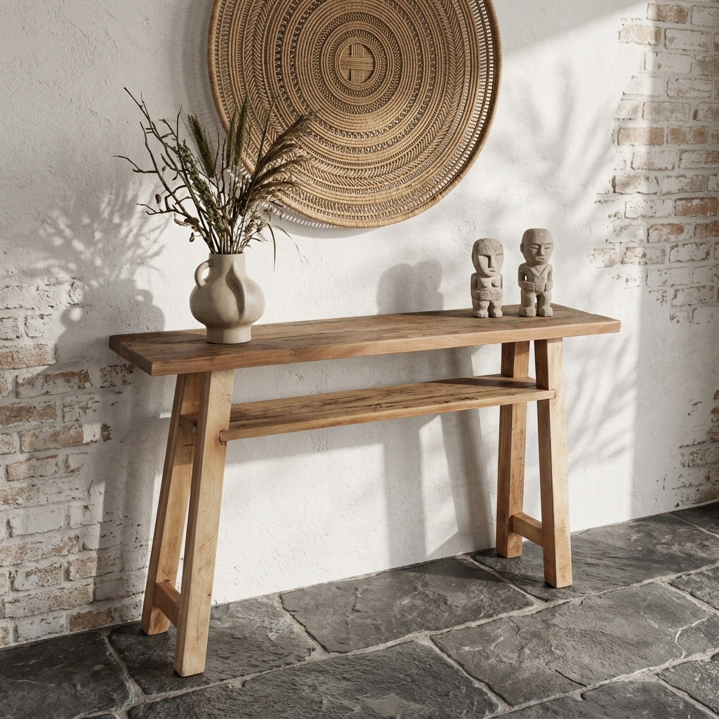 TAFA00014_50 Farmwood consoletafel dubbele top