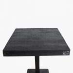 Factory markttafelblad zwart 70x70 cm