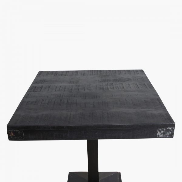 Factory markttafelblad zwart 70x70 cm