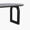 Bullnose dining table open black