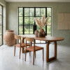 TAMW00040A_50 Bullnose dining table open brown
