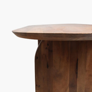 Bullnose eettafel gesloten bruin