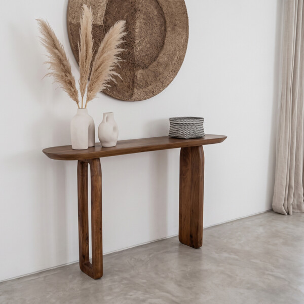 Bullnose console brown