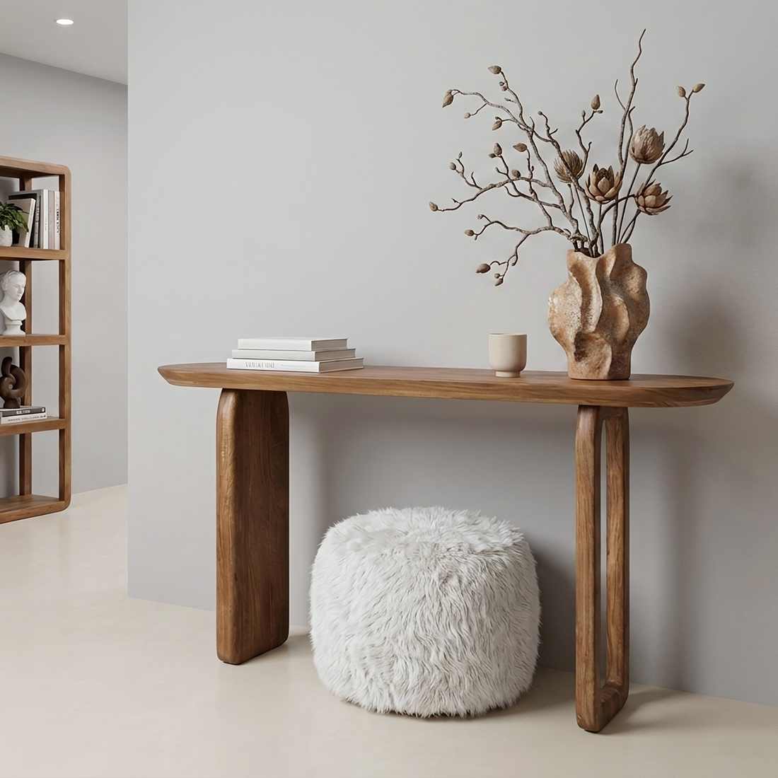 TAMW0050_51 Bullnose console brown