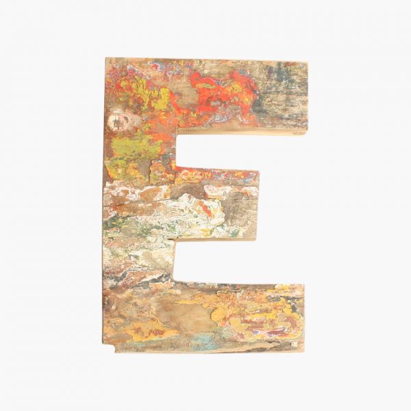 Boatwood letter E