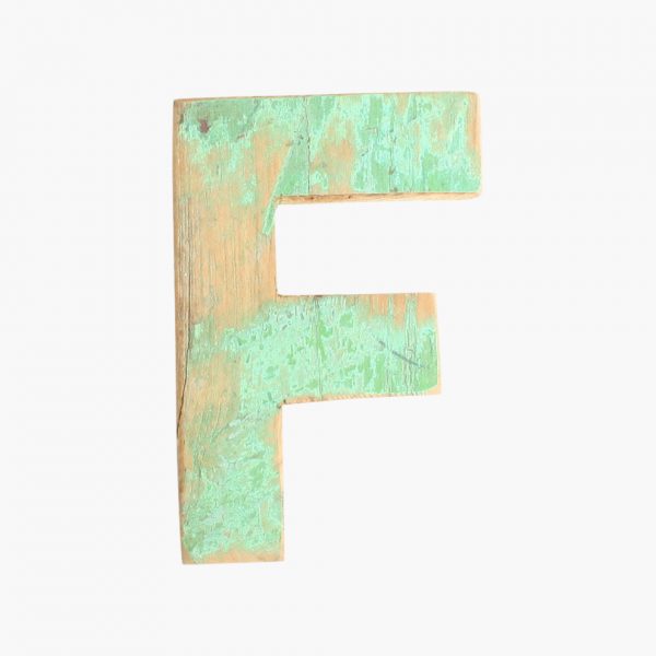 Boatwood letter F