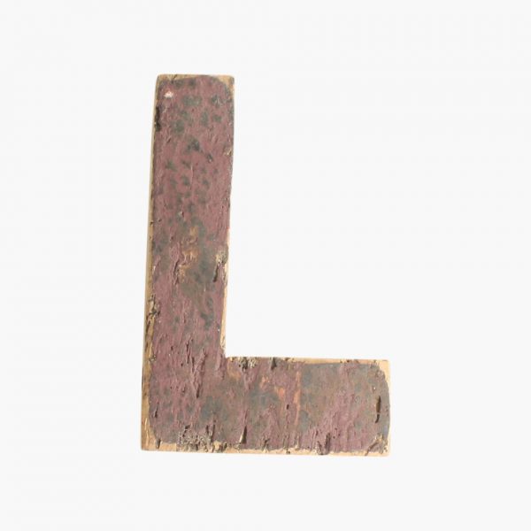 Boatwood letter L