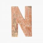 Boatwood letter N