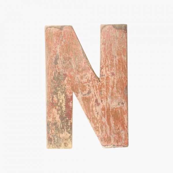 Boatwood letter N