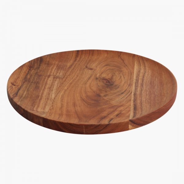Acaciawood round plate