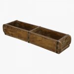 Houten opbergbak 'Brick' 2 vakken
