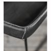 Sol Y Luna dining chair iron & black leather