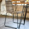 Jane slim outdoor chair natural