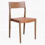 Freya dining chair natural leather