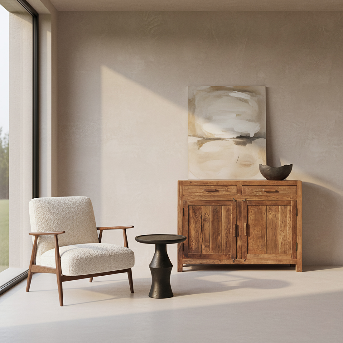 CLFA00002_41 Farmwood dressoir met 2 deuren
