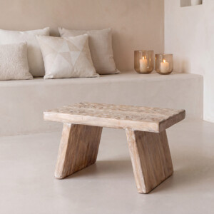 STMW00001_60 Natural mango wood stool / side table