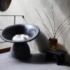 STMW00003_25 Black mango wood stool / side table