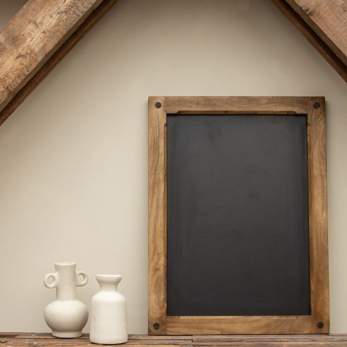 Blackboard edged & forged brown 80 cm