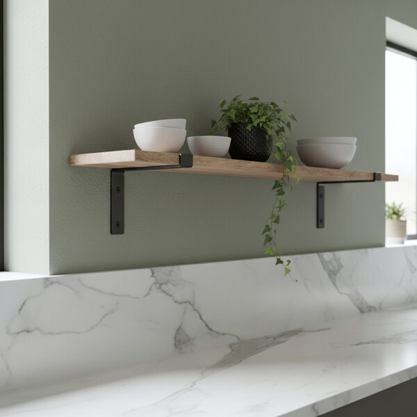 Vintage mango wall shelf 80 cm