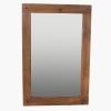 Spiegel houten rand 120 cm