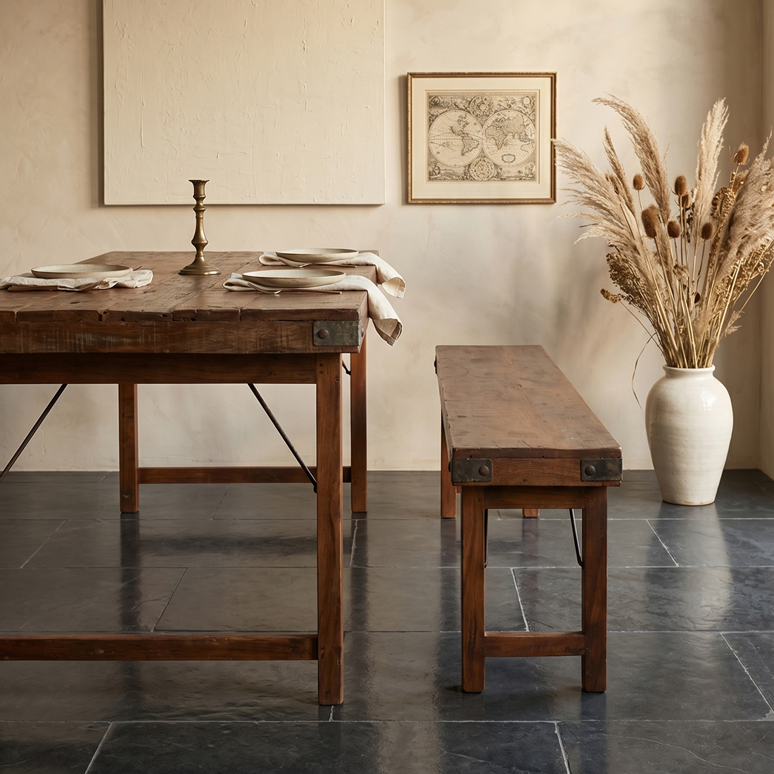 Eettafel bruin XL opklapbaar
