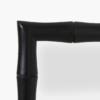 Faux bamboo spiegel zwart