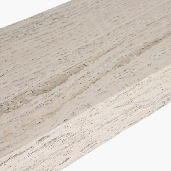 Travertin console triangle