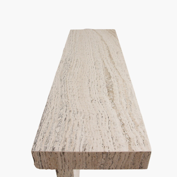 Travertin console triangle