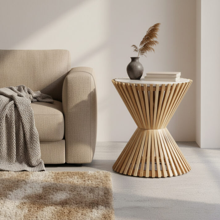 Infinity side table Hourglass