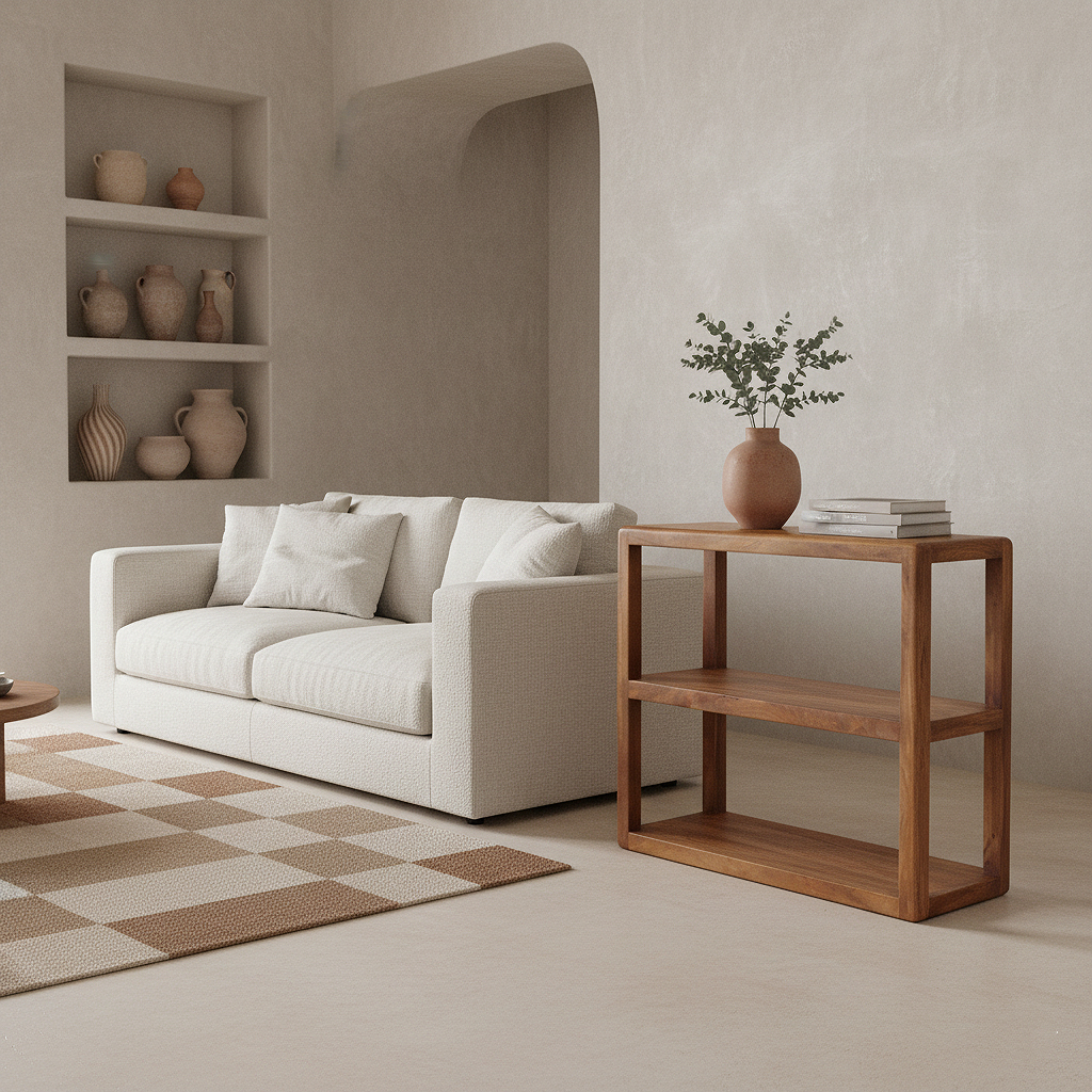 Bullnose rek met 3 planken