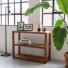 CLMW00081_73 Bullnose mango wood shelving unit