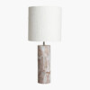 Marble fantasy brown lamp base round