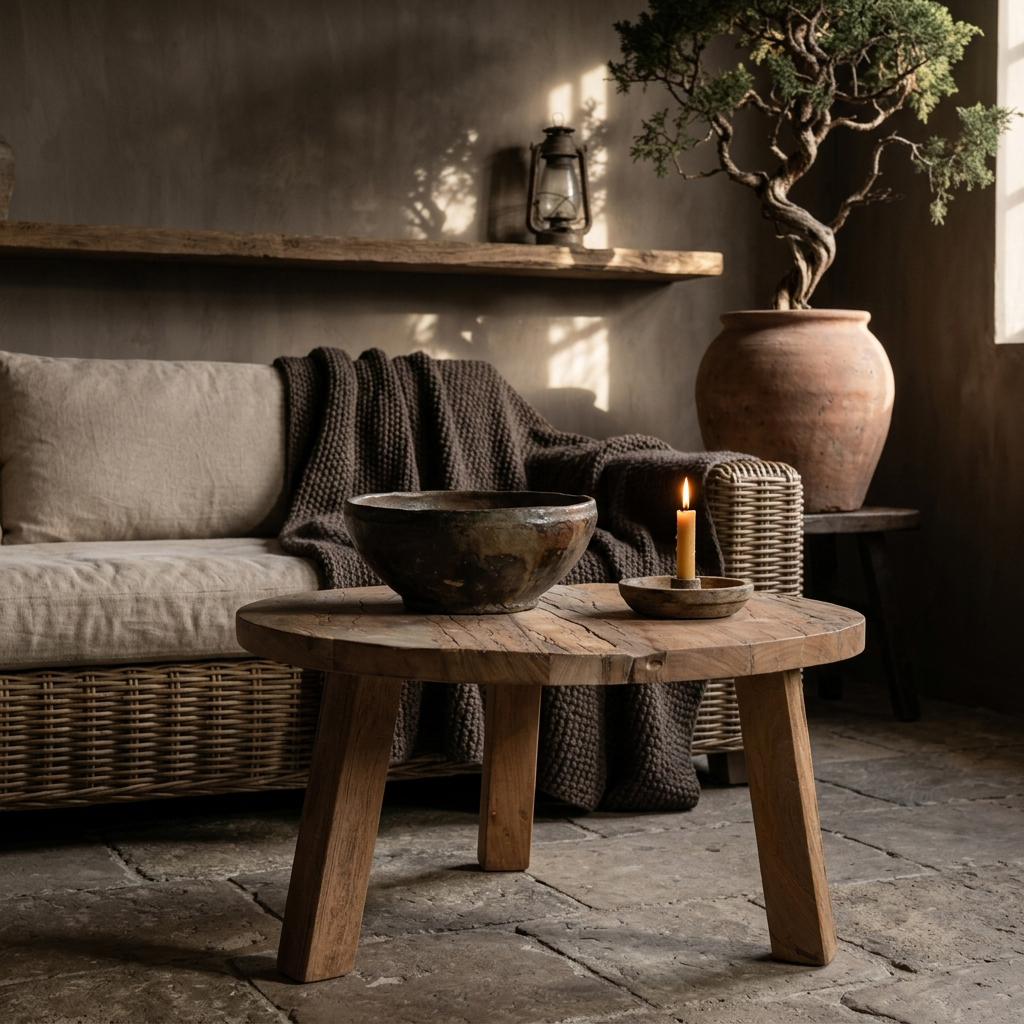 TAFA00002_53 Farmwood salontafel rond L
