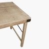 Limewash folding dining table