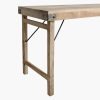 Limewash folding market table